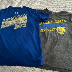 Golden State Warriors NBA and Under Armour Curry Bundle of 2 Youth Short Sleeve